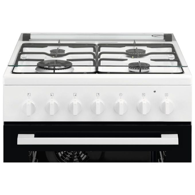 Electrolux LKK620010W Cucina Libera Installazione Piano Gas 4 Fuochi Forno Elettrico Multifunzione 57 L Classe A (89x60x60 cm) colore Bianco