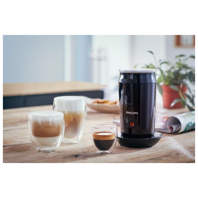 Philips CA6500-63 Milk Twister Montalatte Elettrico Schiuma Calda e Fredda 120 ml Rivestimento Antiaderente colore Nero