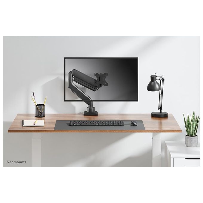 Neomounts 14793741000 NEXT Core Braccio porta-monitor full motion 17-42'' 15 Kg VESA 75x75 100x100 mm molla a gas rotazione 360° colore Nero