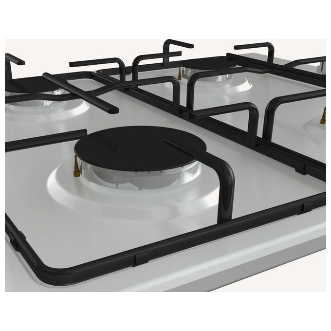 Hisense GM773XF Piano Cottura a Gas 5 Zone 70 cm Bruciatore WOK Inox