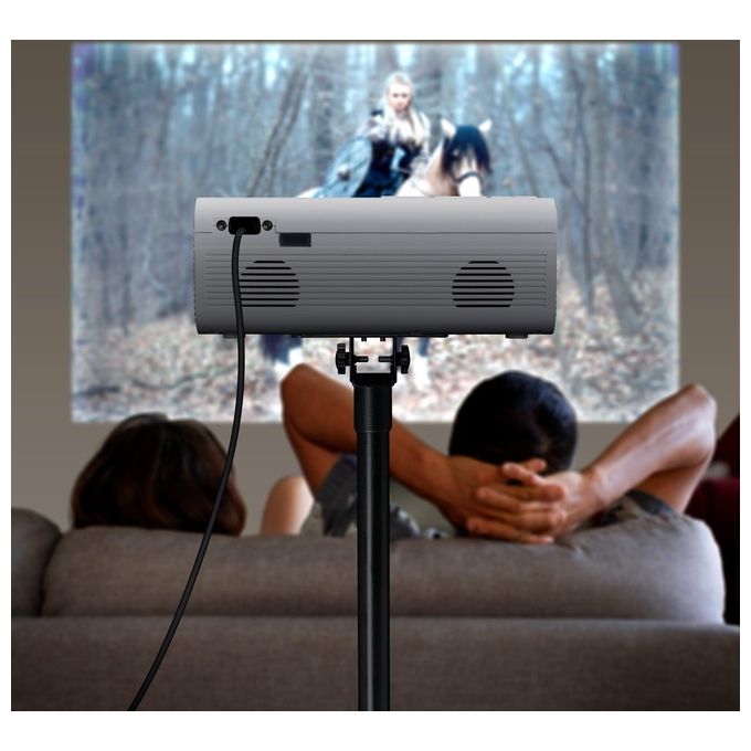 Lenco LPJ-280WH Videoproiettore LCD 2800 lumen 800 x 480 pixel supporto Full HD 1080P colore Bianco