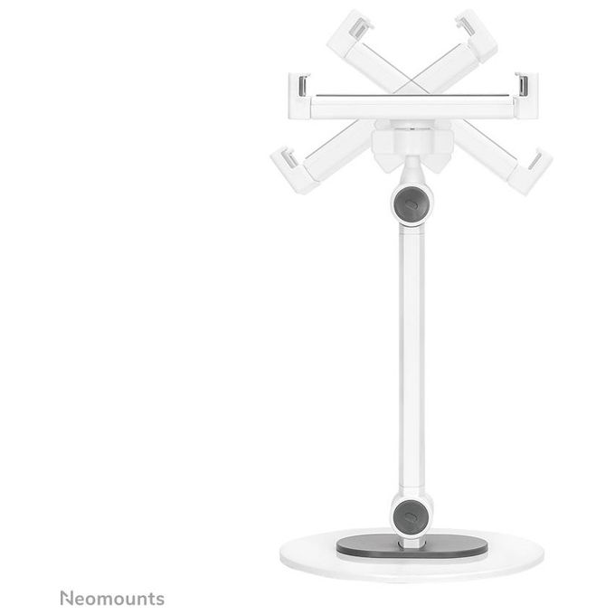 Neomounts DS15-540WH1 Supporto Universale da Scrivania per Tablet Fino a 12,9 Pollici Regolabile in Altezza e Rotazione 360° Colore Bianco