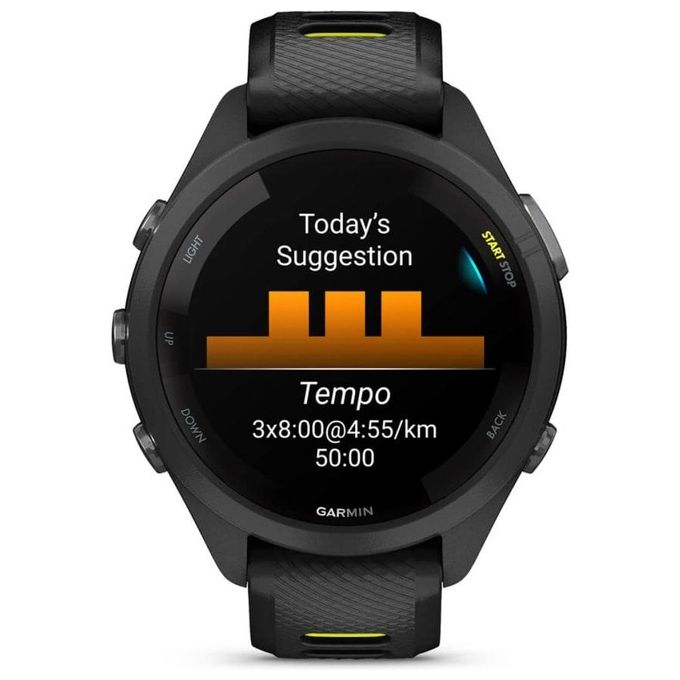 Garmin Forerunner 265S 42mm 1.1'' Amoled GPS Sport Salute Notifiche Nero - Giallo