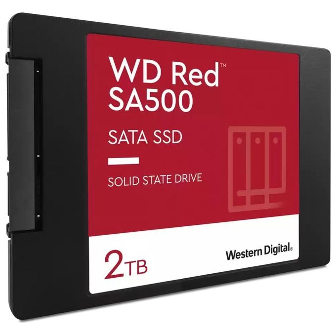 Western Digital WDS200T2R0A-68CKB0 Red SSD Interno 2 TB 2.5'' SATA 3D NAND per NAS colore Nero