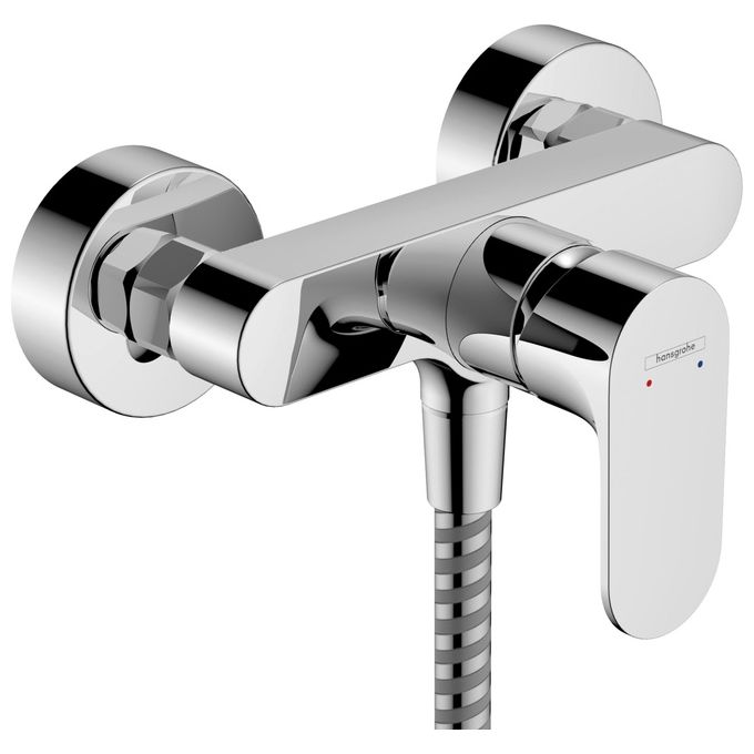 Hansgrohe 72440000 Rebris S Miscelatore Monocomando Vasca da Esterno 2 Funzioni Bocca Vasca e Doccetta Sistema Ceramico Temperatura Regolabile colore Cromo 1