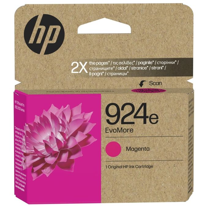HP 4K0U8NE EvoMore Cartuccia di Inchiostro Originale 924E XL 800 pagine colore Magenta