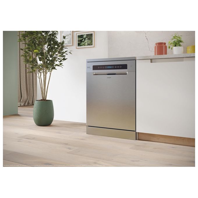Candy CF 3C7F0X Rapido Lavastoviglie Libera Installazione 13 coperti Classe C 47 dB Wi-Fi Bluetooth (85x60x60 cm) colore Inox