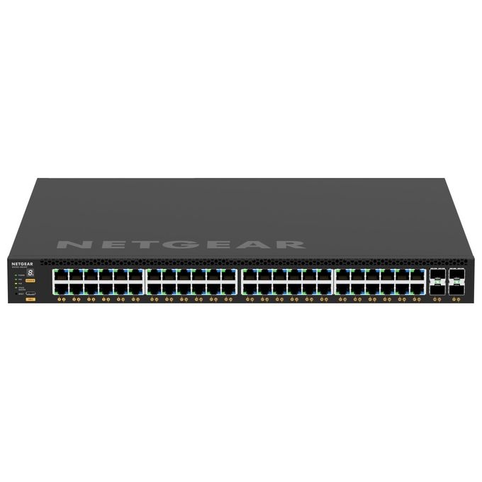 NETGEAR GSM4352-100NES M4350-48G4XF Switch Gestito L3 48 Porte Gigabit Ethernet 4 Slot SFP+ PoE 1U colore Nero