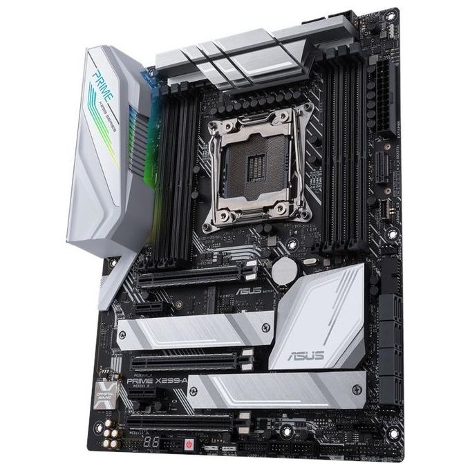 ASUS PRIME X299-A II Scheda Madre Intel ATX LGA 2066 per Processori Intel Core X-Series, con Overclocking AI, DDR4 4266 MHz, Triple M.2, USB 3.2 Gen 2 Type-C, Aura Sync RGB