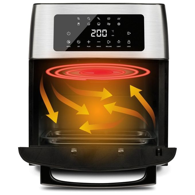 G3 Ferrari G1018200 Friggisano EVO Friggitrice ad aria 15 L 1700W 10 programmi Display digitale colore Nero