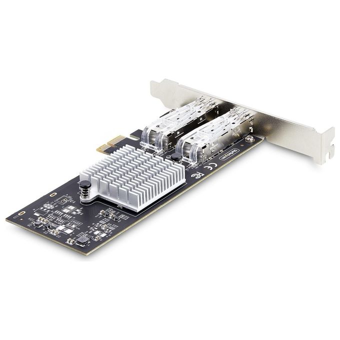 StarTech.com P021GI-NETWORK-CARD Scheda di Rete SFP GbE a 2 Porte Controller Intel I210-IS 1000 Mbit-s PCI Express 2.1 x1 colore Nero