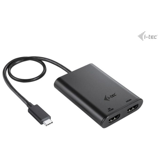 I-tec C31DUAL4K60HDMI Adattatore Video USB-C Dual 4K-60Hz Single 8K-30Hz HDMI 2 Porte Nero