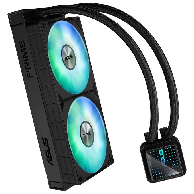 ASUS 90RC0111-B0EAY0 Prime LC 240 ARGB Dissipatore a Liquido 2 Ventole 120 mm ARGB Aura Sync 40 cm Tubi colore Nero
