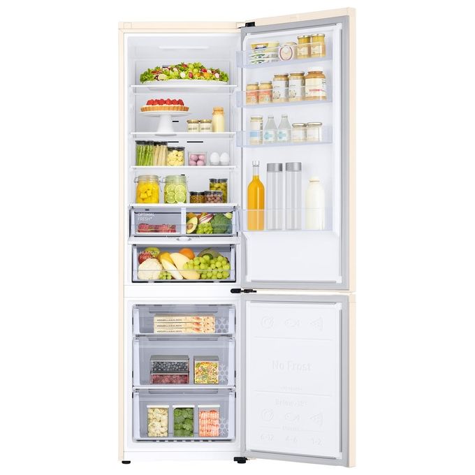 Samsung RB38C603DEL EcoFlex AI Frigorifero Combinato 390 L 203 cm Classe D 35 dB Total No Frost Wi-Fi SpaceMax colore Sabbia