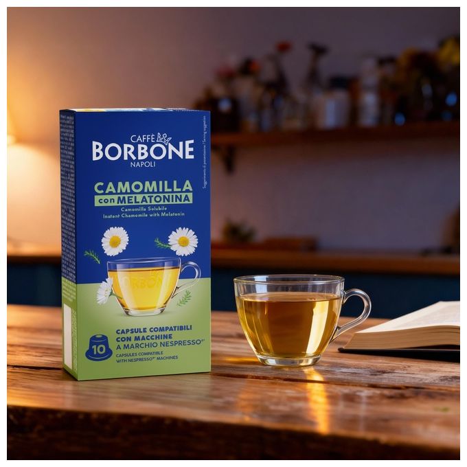 Borbone Confezione 10 Capsule Camomilla e Melatonina