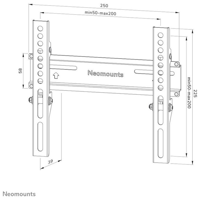 Neomounts by Newstar Supporto a Parete per Tv 24''-55