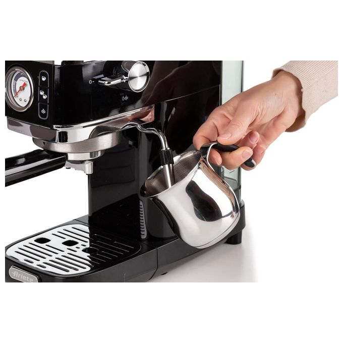 Ariete 1381 Moderna Macchina da caffe' Manuale 1,1 L 15 bar 1300 W Manometro Cialde ESE Cappuccino colore Nero
