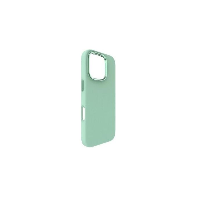Tunit Clear Cover per iPhone 16 Pro Soft Touch in Silicone con MagSafe Menta