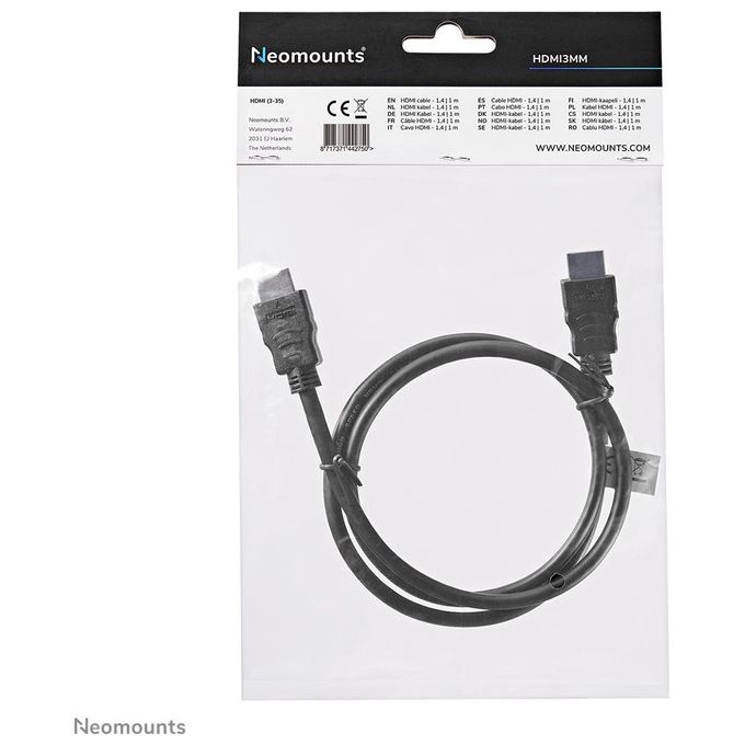 NewStar HDMI3MM Cavo Hdmi 1mt Nero