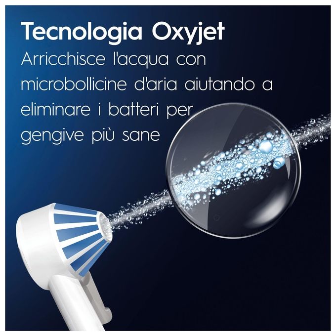 Oral-B 8006540840825 Pro Series 1 Spazzolino elettrico e Idropulsore Oxyjet Waterjet 2 Testine colore Bianco