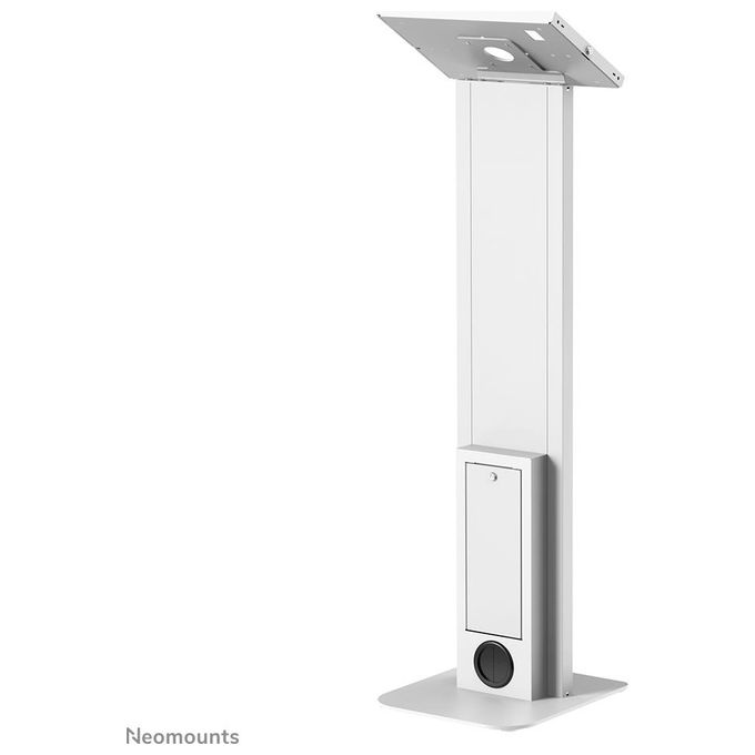 Neomounts FL15-750WH1 Supporto da pavimento per tablet 9.7-11 pollici con blocco antifurto e gestione cavi colore Bianco