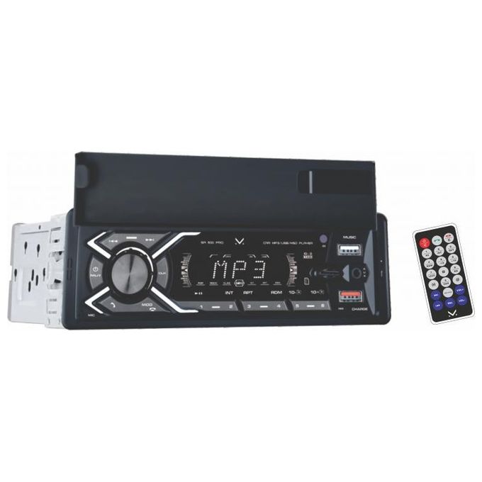 Majestic 011500 BK SA 500 PRO Sistema Audio Car 1 DIN Bluetooth USB MicroSD AUX 100W Supporto Smartphone colore Nero