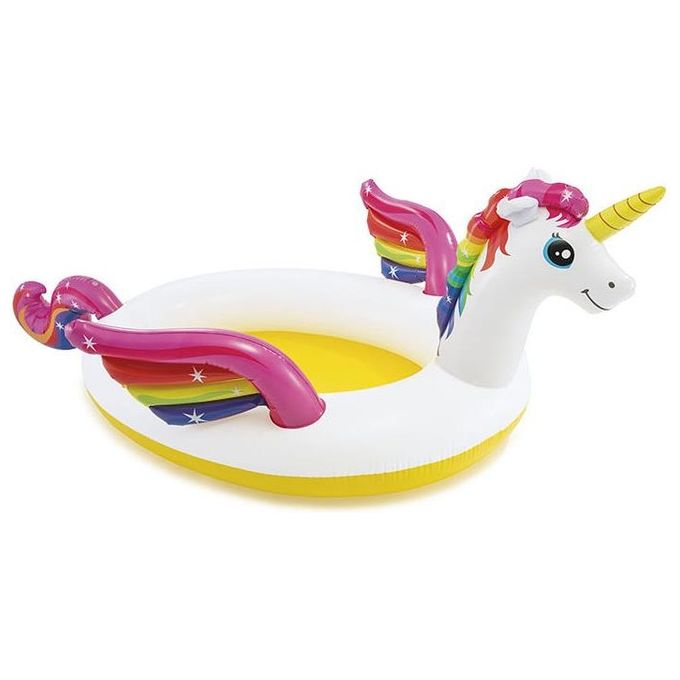 Intex Piscina Unicorno con Spruzzino 272x193cm