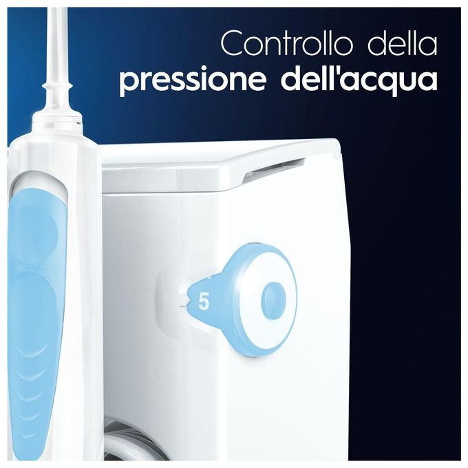 Oral-B Idropulsore Health Center Avanzato Tecnologia Oxyjet 5 Modalita' 600 ml 4 Beccucci colore Bianco