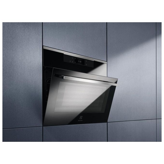 Electrolux KVMBE08X Forno a microonde da incasso 42 L 1000 W con Grill e Funzione Scongelamento (59.5x56.7x45.5 cm) colore Acciaio inossidabile