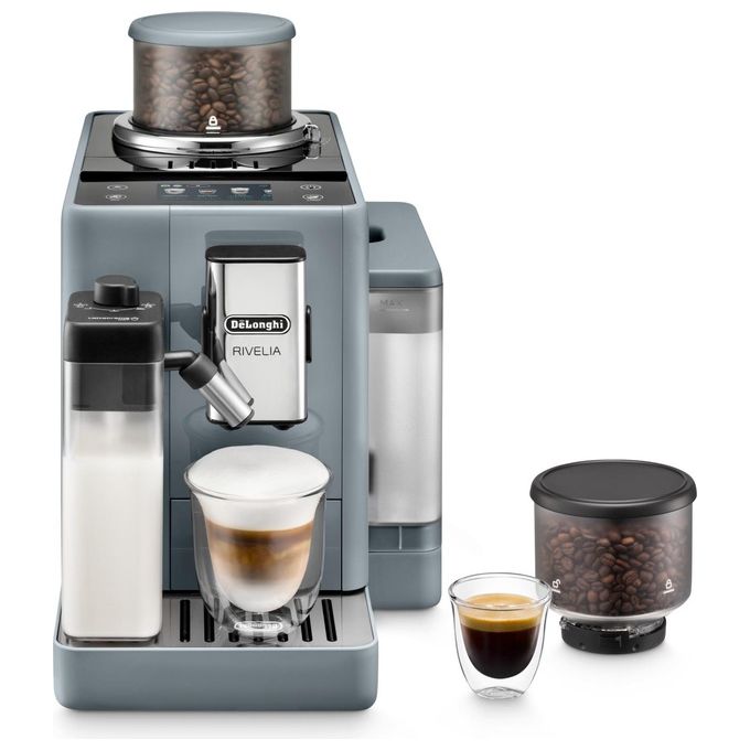 De'Longhi EXAM440.55.G Rivelia Macchina da caffe' Automatica 1,4 L 19 bar 1450 W Bean Switch LatteCrema Hot colore Grigio