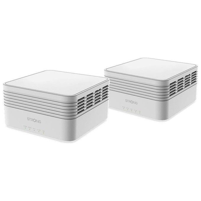 Strong MESHKITAX3000 Sistema Mesh Wi-Fi 6 Dual Band 2976 Mbit-s Copertura 350 m² 2 Unita' colore Bianco
