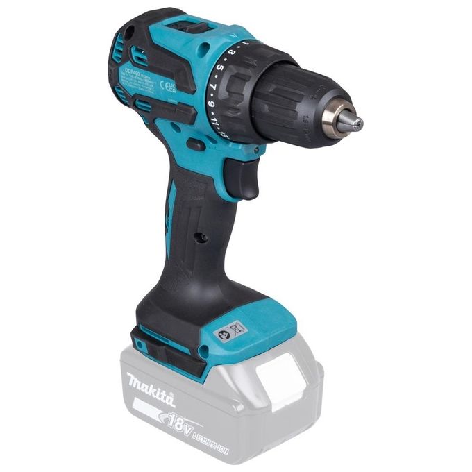 Makita DDF490Z Trapano Avvitatore Brushless Velocita' 1900 rpm Coppia 65 Nm 20 Impostazioni Colore Blu Nero