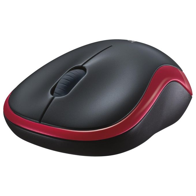 Logitech Mouse Wireless Mouse M185 rosso