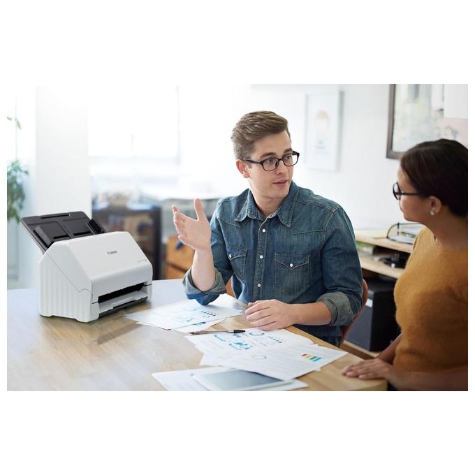 Canon 6051C003 imageFORMULA R30 Scanner Documentale ADF 60 fogli 50 ppm Fronte Retto OCR USB 2.0 colore Bianco