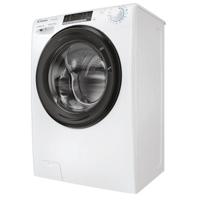 Candy Smart Pro Inverter CSO4474TWMB6-1-S Lavatrice Slim a carica frontale 7 kg 1400 giri-min Classe A con Vapore e Wi-Fi colore Bianco