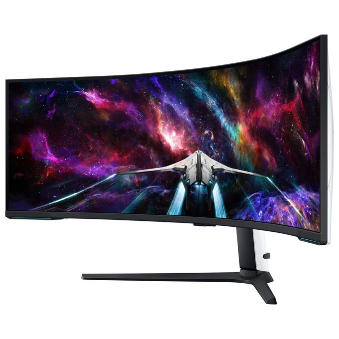 Samsung LS57CG952NUXEN Odyssey Neo G9 Monitor Gaming 57'' Dual UHD 7680x2160 Pixel 240 Hz 1 ms GtG Quantum Mini LED HDR1000 colore Nero