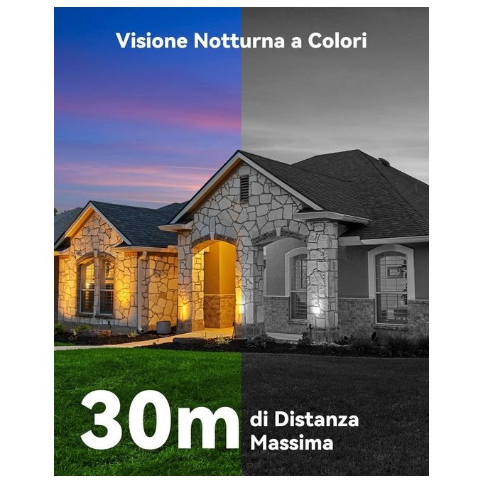 Imou IPC-S7XP-6M0WED Cruiser Dual Telecamera IP PTZ Esterno 6MP Doppio Obiettivo Wi-Fi 6 Visione Notturna IP66 colore Bianco