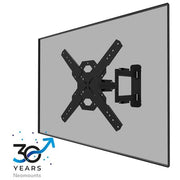 Neomounts WL40S-850BL14 Supporto TV a parete Full Motion 40-65'' 40 Kg VESA 100x100-400x400 Inclinazione -2°-+12° Rotazione 45° colore Nero