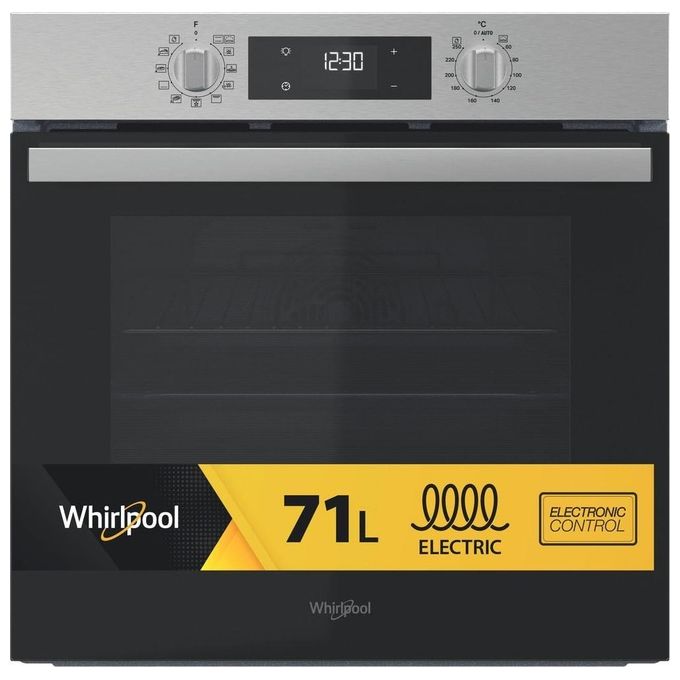 Whirlpool OMR58HR0X Elements Forno da incasso Elettrico Ventilato 71 L Classe A+ Cook3 8 programmi (60x60x55 cm) colore Inox