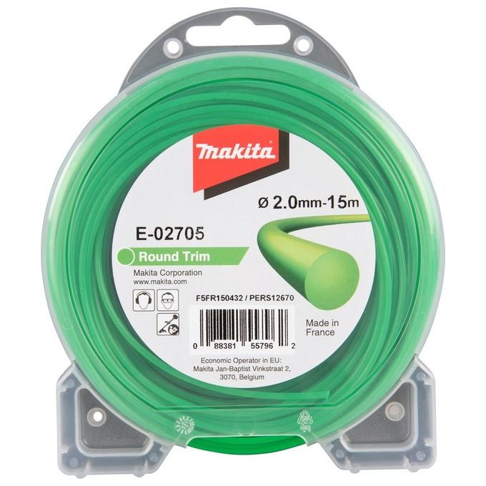 Makita E-02705 Filo per Falciatura Rotondo 2.0mmx15mt