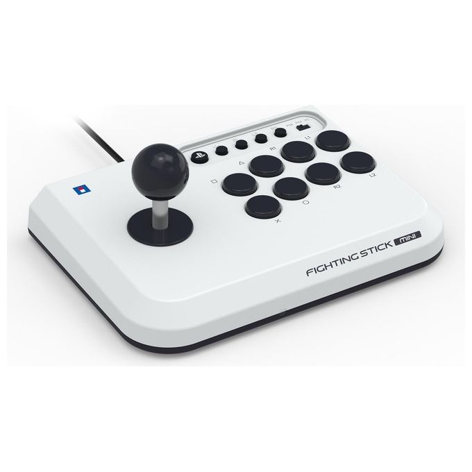 Hori SPF-038U Fighting Stick Mini Arcade Stick PS5 PS4 PC 8 tasti cablato USB colore Bianco
