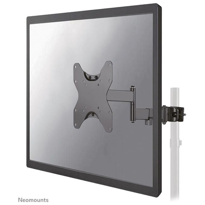 Neomounts FL40-450BL12 Supporto Palo per TV 23-42'' Compatibilita' VESA 75x75 200x200 mm Inclinazione Regolabile Rotazione 180° colore Nero