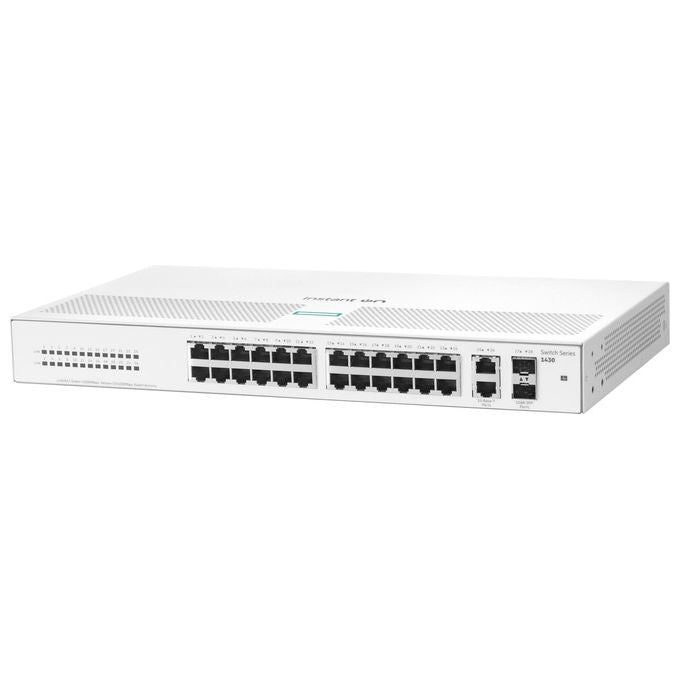 HPE R8R50A#ABB Aruba Instant On 1430 Switch Non Gestito L2 26 porte Gigabit Ethernet 2 slot SFP 56 Gbit-s 1U colore Bianco