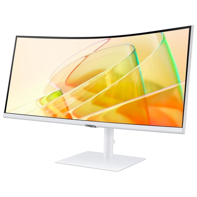 Samsung LS34C650TAUXEN ViewFinity S65TC Monitor PC 34'' WQHD 3440x1440 VA Curvo 1000R 100Hz 5ms 2x Thunderbolt4 HDMI DP colore Bianco
