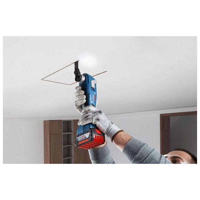 Bosch Professional 06018G2002 GOP 18V-34 Utensile Multifunzione a Batteria Motore Brushless Vibration Control Snap-In System Impugnatura Sottile 180 mm compatibile AMPShare colore Nero