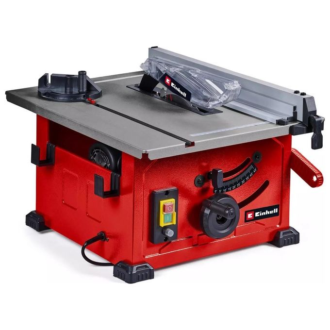 Einhell 4340426 TC-TS 8 Sega Circolare da Banco 1200W lama 210mm taglio 45mm guida angolare 45° colore Rosso