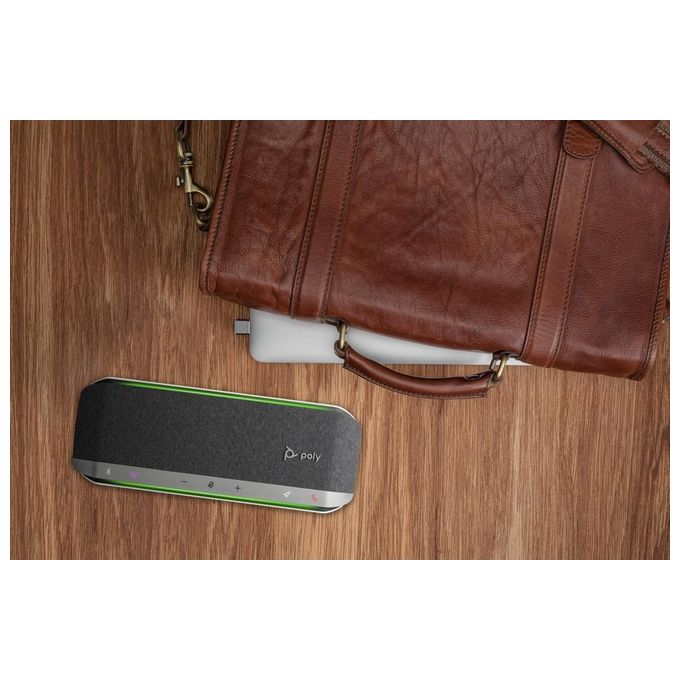 HP Poly 77P36AA Poly Sync 40+ Vivavoce per Telefono cellulare PC USB A USB C Bluetooth 5.1 con Adattatore BT700 colore Argento