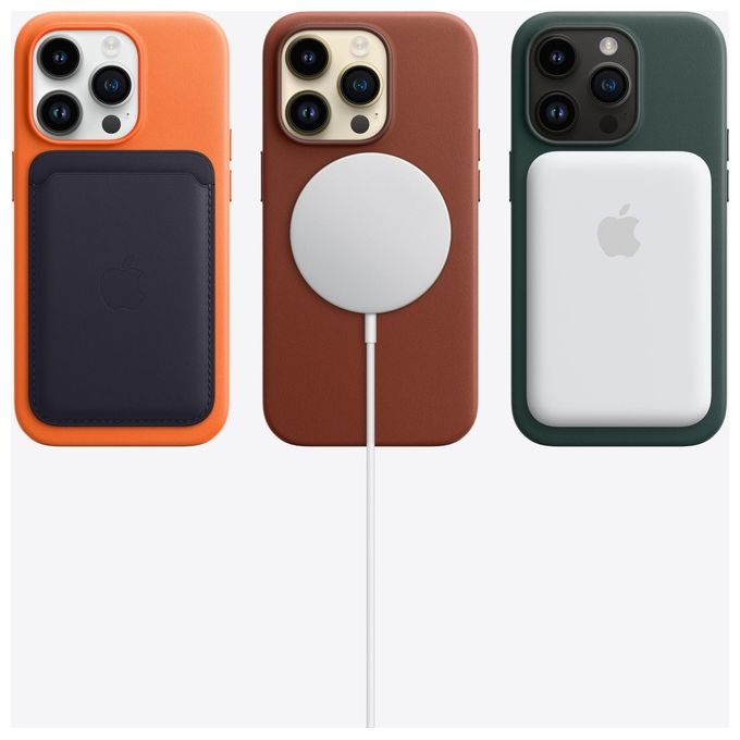 Apple MQ023QL-A iPhone 14 Pro Smartphone 6.1'' OLED 128GB 5G Chip A16 Tripla Camera 48MP colore Argento
