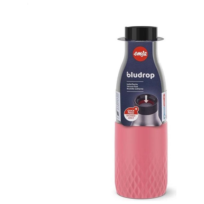 Emsa Bottiglia Termica Quick Press BluDrop Corallo
