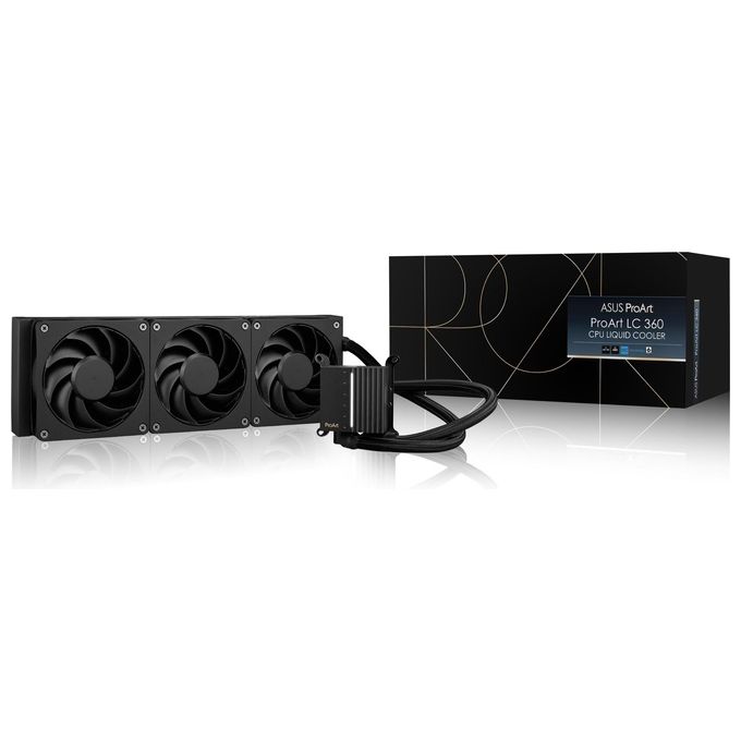 ASUS 90RC0120-M0UAY0 ProArt LC 360 Kit di raffreddamento a liquido Diametro 12 cm 3 ventole 800 2200 rpm Rumorosita' 35.7 dB colore Nero